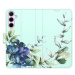 iSaprio Flip pouzdro Blue Flowers pro Samsung Galaxy A55 5G