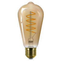 Philips LED filament žárovka E27 ST64 4W (25W) 1800K stmívatelná, jantarová