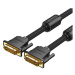 Vention Cotton Braided DVI Dual-link (DVI-D) Cable 10M Black