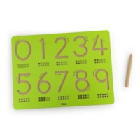Dřevěná tabulka - číslice