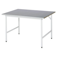 RAU Pracovní stůl, výškově přestavitelný, 800 - 850 mm, deska s potahem z ocelového plechu, š x 