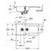 Grohe 31646AT0 - Kompozitní dřez K500 s automatickým odtokem, 100x50 cm, granitová šedá
