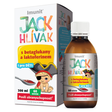 Imunit Jack Hlívák glukany + laktoferin sirup 300 ml