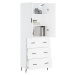 vidaXL Skříň highboard bílá 69,5 x 34 x 180 cm kompozitní dřevo