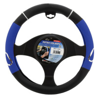 Compass Univerzální potah volantu Rally 37 - 39 cm černo / modrý