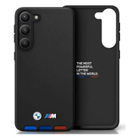 Kryt BMW Samsung Galaxy A54 black Leather Stamp Tricolor (BMHCSA5422PTDK)