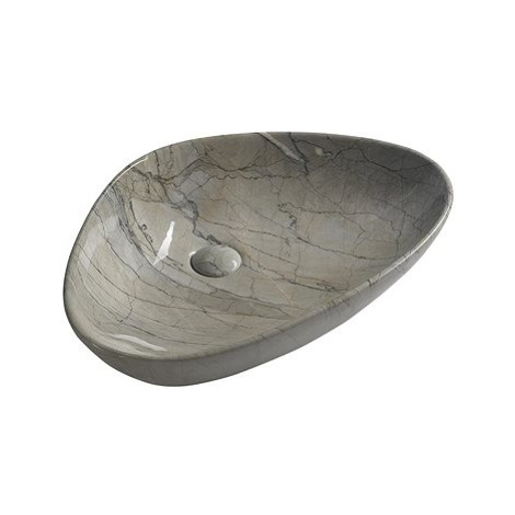 SAPHO DALMA keramické umyvadlo 58,5x14x39 cm, grigio