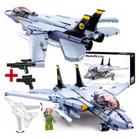 Stavebnice Letadlo Grumman F-14 Tomcat Stíhačka Usa Armáda Pilot+ 2 Lego Zbraň