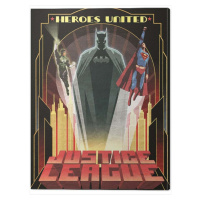 Obraz na plátně DC Comics - Heroes United, (60 x 80 cm)