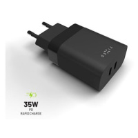 FIXED PD Rapid Charge s 2x USB-C výstupem a podporou Power Delivery 3.0 35W černá