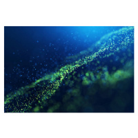 Umělecká fotografie Abstract green backgrounds, in-future, (40 x 26.7 cm)