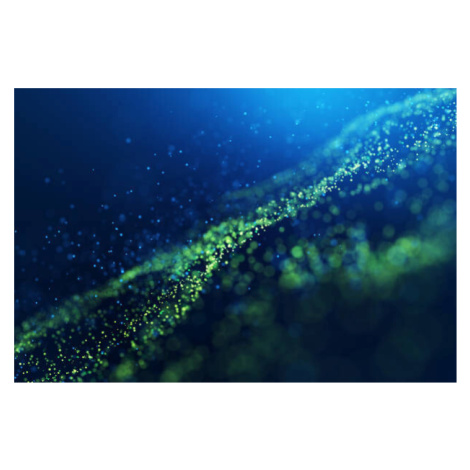 Umělecká fotografie Abstract green backgrounds, in-future, (40 x 26.7 cm)