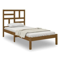 Rám postele medově hnědý masivní dřevo 100 × 200 cm, 3105943