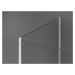 MEXEN/S Kioto Sprchová zástěna WALK-IN 125 x 100 x 40 cm, transparent, bílá 800-125-100-221-20-0