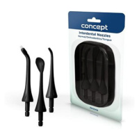 CONCEPT ZK0008 Náhradní hlavice k dentální sprše PERFECT SMILE ZK402x, ZK4030, black, set 3 ks