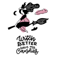 Ilustrace Witch better have my candies, Svetlana Shamshurina, (30 x 40 cm)