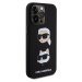 Zadní kryt Karl Lagerfeld Liquid Silicone Karl and Choupette Heads pro Apple iPhone 15 Pro Max, 