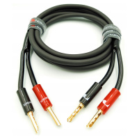 Nakamichi reproduktorový kabel 2x4mm banánky Bfa 0,5m