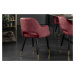 LuxD Designová židle Laney červený samet