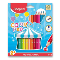 Pastelky Maped Color´Peps Jumbo - 18 barev