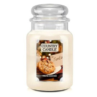 Country Candle Svíčka ve skleněné dóze, Mléko a sušenky, 680 g