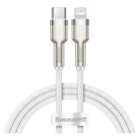 Kabel Baseus USB-C cable for Lightning Cafule, PD, 20W, 1m (white) (6953156202078)