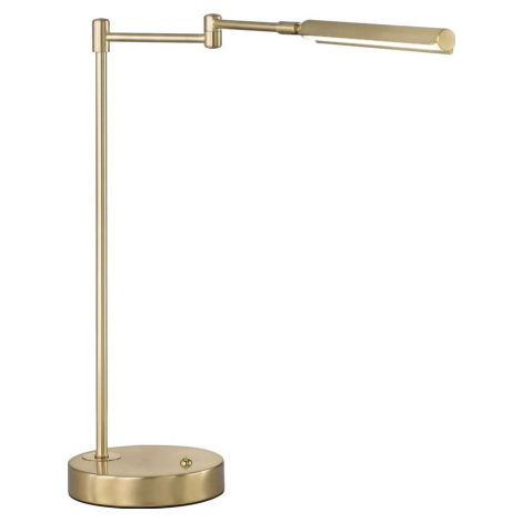 LED stolní lampa ve zlaté barvě s kovovým stínidlem (výška 49 cm) Nami – Fischer & Honsel