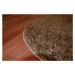 Dywany Lusczow Kulatý koberec SHAGGY Hiza 5cm hnědý