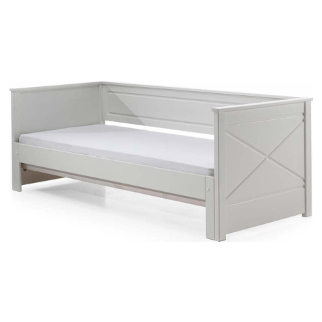 Bílá dětská postel s výsuvným lůžkem 180x200/90x200 cm PINO – Vipack