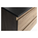 AQUALINE ALTAIR skříňka s deskou 87,5 cm, dub emporio/antracit břidlice AI390-02