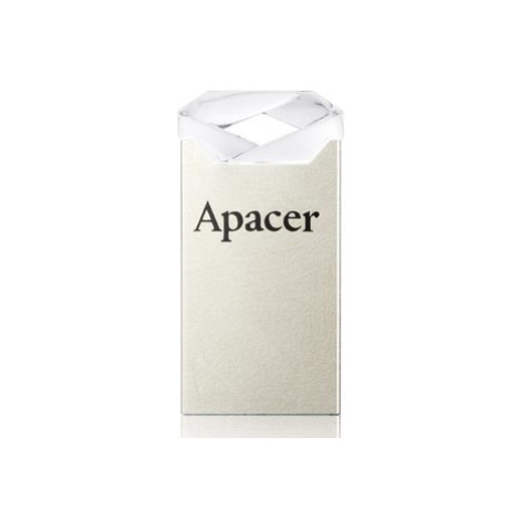 Apacer USB flash disk, USB 2.0, 64GB, AH111, stříbrný, AP64GAH111CR-1, USB A, s poutkem