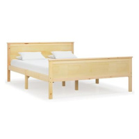 Rám postele masivní dřevo borovice 140 × 200 cm, 322177