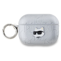 Karl Lagerfeld PU Embossed Choupette Head Pouzdro pro AirPods Pro 2 KLAP2PGCHPS