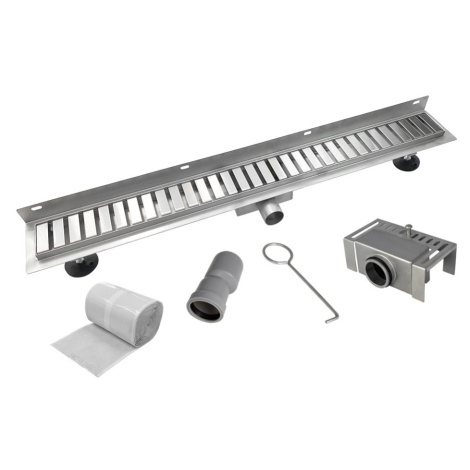 Mereo Odtokový sprchový žlab ke stěně 70 cm, vč. roštu STRIP CZ171