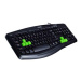 E-blue Elated, klávesnice US, herní, odolná proti polití typ drátová (USB), černá
