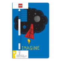 LEGO® Stationery Zápisník A5 s modrým perem - Imagine