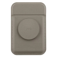 Peněženka UNIQ Flixa magnetic card wallet with stand grey MagSafe (UNIQ-FLIXA-GREY)