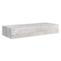 Shumee nástěnná se zásuvkou betonově šedá 60×23,5×10 cm MDF, 330265