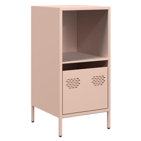 vidaXL Příborník růžový 35 x 39 x 73,5 cm ocel válcovaná za studena