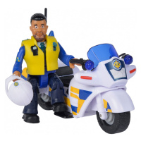 SIMBA Policejní motorka Fireman Sam s figurkou Malcolma + přívěsek