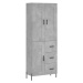 vidaXL Skříň highboard betonově šedá 69,5x34x180 cm kompozitní dřevo