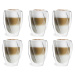 Vialli Design CRISTALLO dvoustěnné sklenice na kávu (latte) a čaj 300 ml, 6 ks 25493