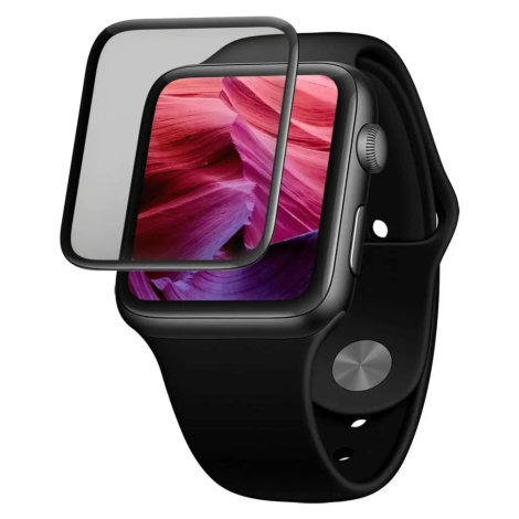 FIXED Ochranné tvrzené sklo 3D Full-Cover pro Apple Watch 40mm s aplikátorem, s lepením přes cel
