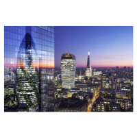 Fotografie Composite of London city skyline at, shomos uddin, 40 × 26.7 cm