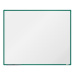 BoardOK Bílá magnetická tabule s emailovým povrchem 150 × 120 cm, zelený rám