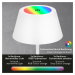 BRILONER LED RGB nabíjecí stolní lampa 38 cm 2,6W 200lm bílé BRILO 7466016
