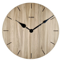 KUBRi 0120 - obrovské dubové hodiny české výroby o průměru 60 cm