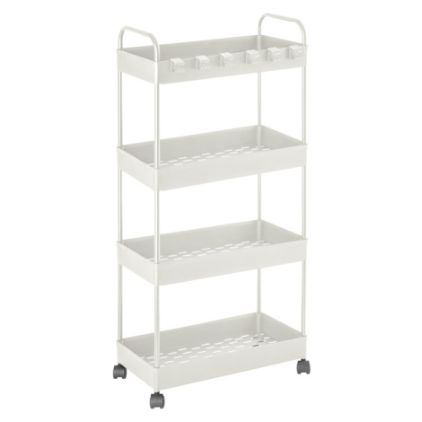 Koupelnový regál na kolečkách 40x96,3x26 cm bílý AWD02041976