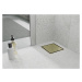 MEXEN Plochá podlahová vpusť čtverec 15x15 cm zlato 1510015