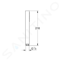 Grohe 26392000 - Sprchová hlavice, 1 proud, chrom